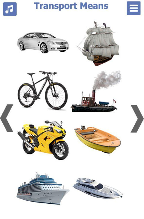 List of Means of Transport with Pictures | English