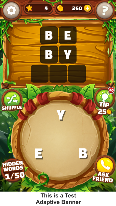 Word Jungle : Word Puzzle Game screenshot 1