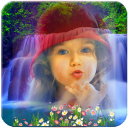 Transparent waterfall frames