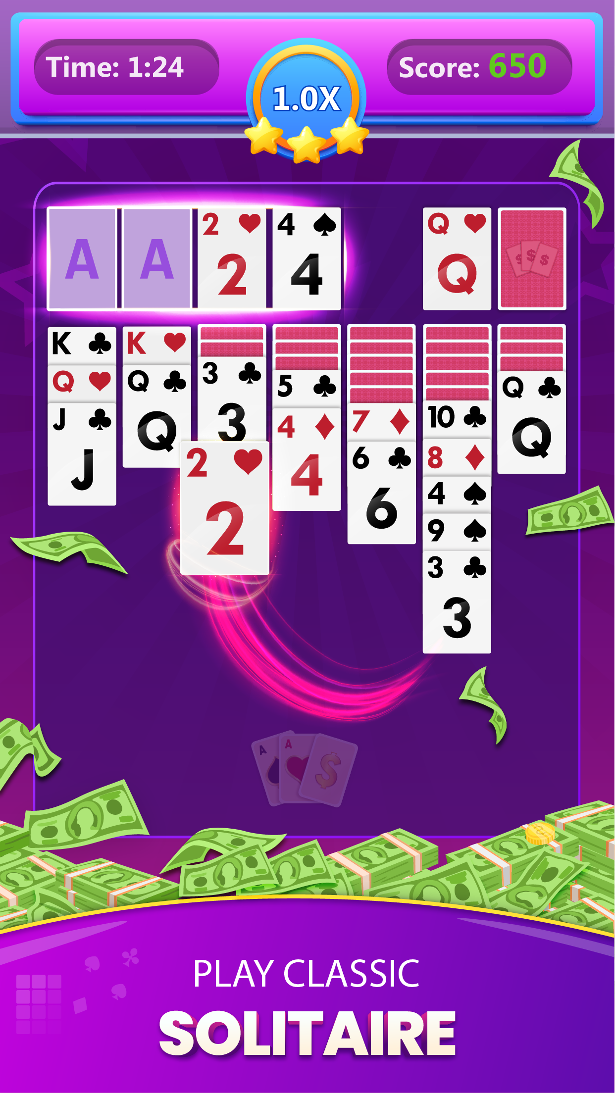 Solitaire Vie: Real Money Game screenshot 1