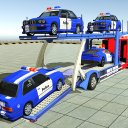 Police Car Transporter 3d: City Truck Driving Game