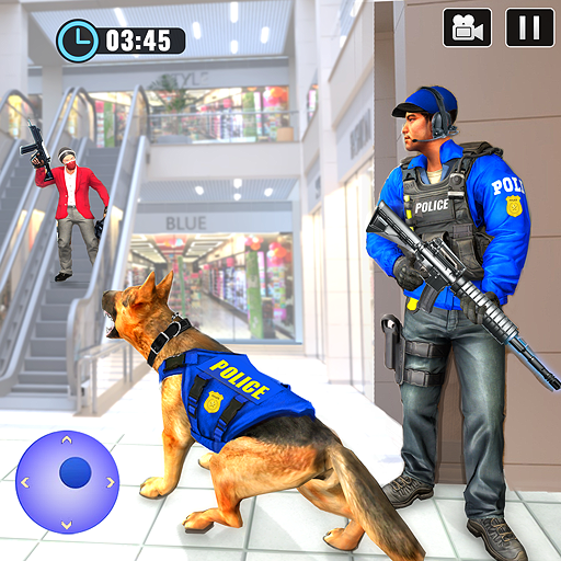 US Police Dog Shopping Mall Crime Shooting Games
