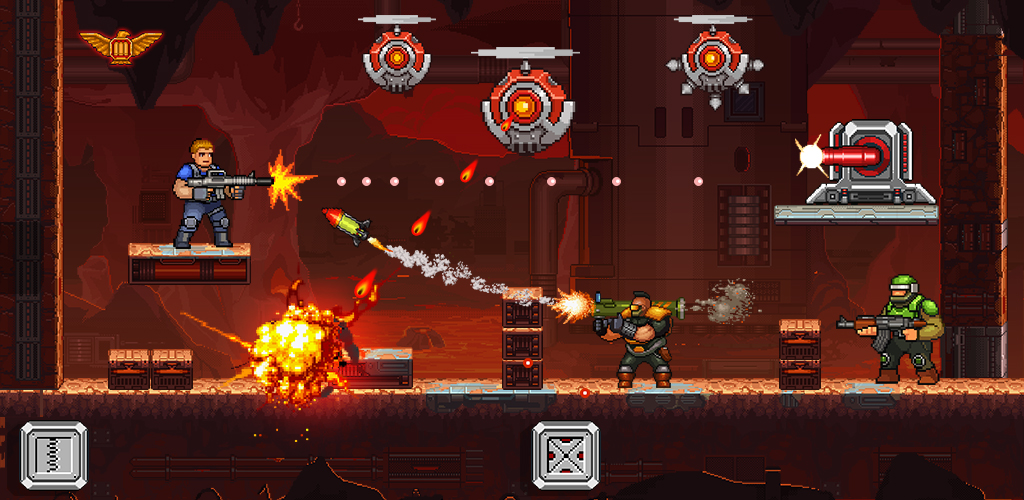 Gun Force Side-scrolling Game