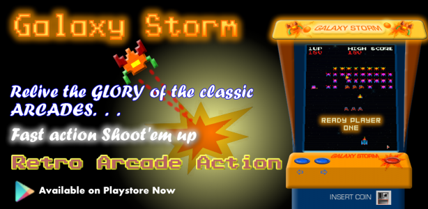 Galaxy Storm - Retro Invader Cover