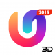 U Launcher 3D: New Launcher 2019, 3d themes Icon