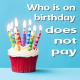 Who is on birhday does not pay Icon