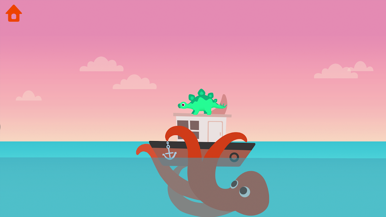 Dinosaur Patrol Boat - Coast Guard Games for kids