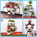 Iron Flower Pot Shelf Design Idea